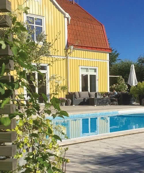 Miljöbild pool från kund